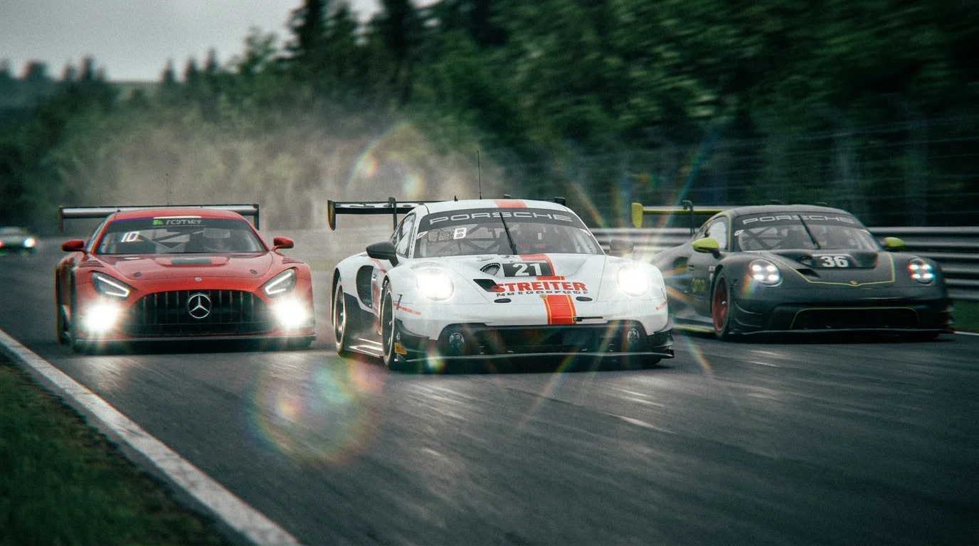 Porsche GT3 — Startaufstellung